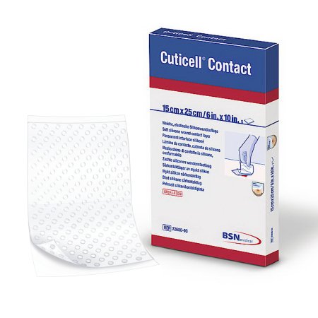 Picture of Wound Contact Layer Dressing Cuticell® Contact® Silicone 6 X 10 Inch Sterile7268003