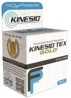Picture of Kinesiology Tape Kinesio® Tex Gold™ FP Water Resistant Cotton 2 Inch X 5-1/2 Yard Blue NonSterile24-4871-6