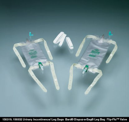 Picture of Urinary Leg Bag Bard® Dispoz-a-Bag® Anti-Reflux Valve Sterile 950 mL Vinyl150332