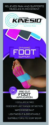 Picture of Kinesiology Tape Kinesio® Pre-Cut Cotton 1 X 8 X 12 Inch Pink / Blue NonSterile24-4935-20