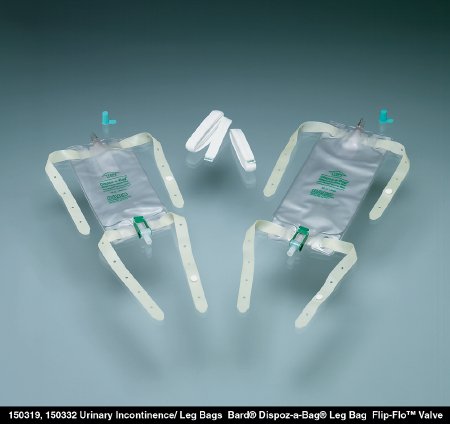 Picture of Urinary Leg Bag Bard® Dispoz-a-Bag® Anti-Reflux Valve Sterile 19 oz. Vinyl150319