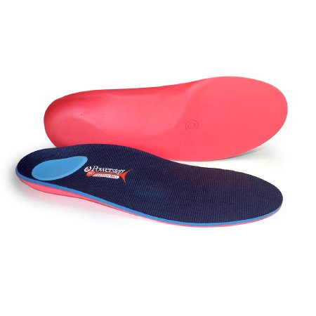 Picture of Powerstep® ProTech Met Orthotic Insert Full Length Size B Polypropylene / EVA / Polyester / Poron® Blue / Red Male 5 to 5-1/2 / Female 7 to 7-1/21009-01B