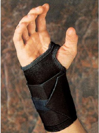 Picture of Wrist Support with Tension Strap Elastic / Plastic Left Hand Black X-Large1378 BLA XLL