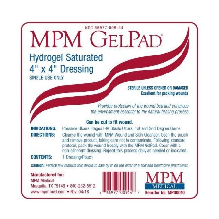 Picture of Hydrogel Dressing GelPad® 4 X 4 Inch Square SterileMP00010