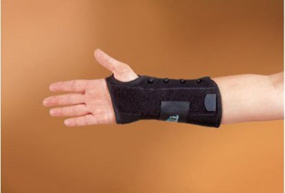 Picture of Wrist Brace Tiny Titan® Aluminum / Felt / Nylon Left Hand Black One Size Fits Most450TINY-LT
