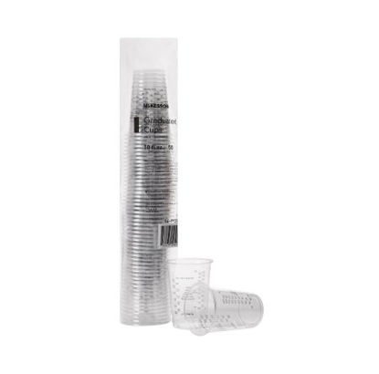 Picture of Graduated Drinking Cup McKesson 10 oz. Clear Polyethylene Disposable16-PDC10G