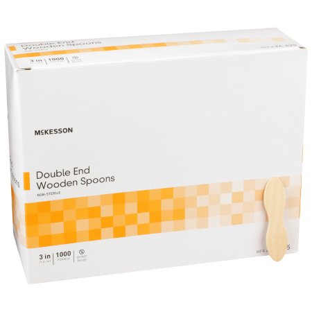 Picture of Medical Spoon McKesson Double Ended Tan Wood24-625