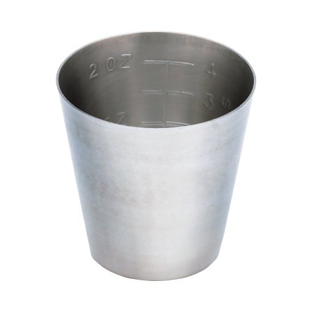 Picture of Graduated Medicine Cup McKesson Argent™ 2 oz. Silver Stainless Steel Reusable43-1-015