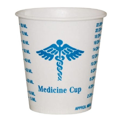 Picture of Graduated Medicine Cup Solo® 3 oz. Medical Print Wax Coated Paper DisposableR3-43107