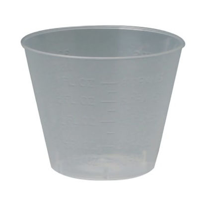 Picture of Graduated Medicine Cup Medegen 1 oz. Clear Plastic Disposable02301