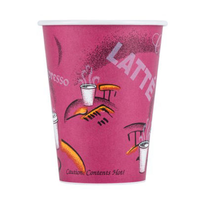 Picture of Drinking Cup Solo® 12 oz. Bistro™ Print Paper Disposable412SIN-0041