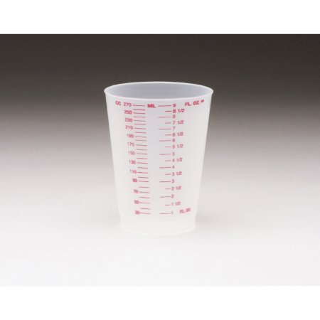 Picture of Graduated Drinking Cup Medegen 9 oz. Translucent Plastic Disposable02068A