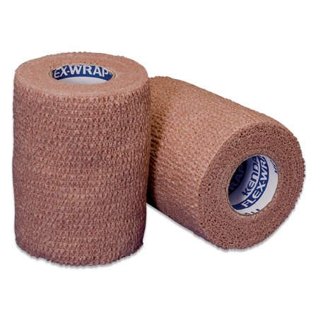 Picture of Cohesive Bandage Kendall™ 1 Inch X 5 Yard Standard Compression Self-adherent Closure Tan NonSterile4581BC