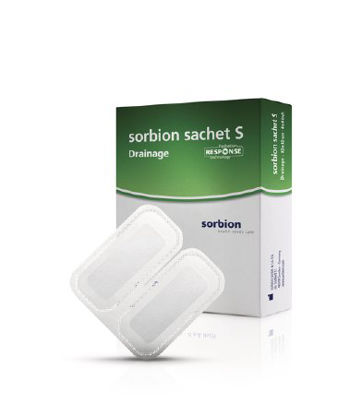 Picture of Hydroactive Wound Dressing Cutimed® Sorbion® Sachet S Drainage Cellulose / Gel Forming Polymer7324100