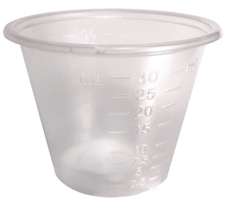 Picture of Graduated Medicine Cup Medegen 1 oz. Clear Plastic Disposable12301