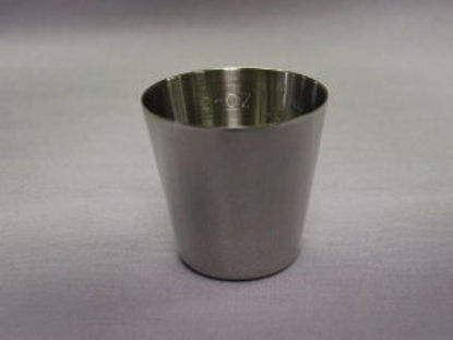 Picture of Graduated Medicine Cup Grafco® 2 oz. Silver Stainless Steel Reusable3241