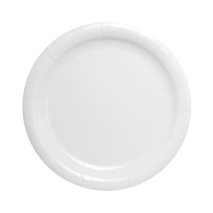 Picture of Plate Bare® Eco-Forward® White Single Use Paper 9 Inch DiameterHP9S-2050