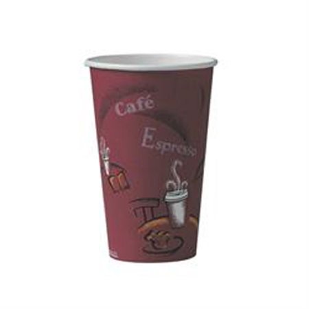 Picture of Drinking Cup Solo® 16 oz. Bistro™ Print Paper Disposable316SI-0041