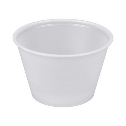 Picture of Souffle Cup Solo® 4 oz. Translucent Plastic DisposableP400N