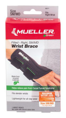 Picture of Wrist Brace Mueller® Green Plastic / Spandex Right Hand Black Small / Medium86271