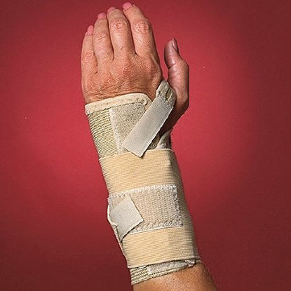 Picture of Wrist Support with Tension Strap Elastic / Plastic Left Hand Beige Medium1374 BEI MDL