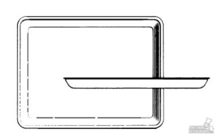 Picture of Serving Tray 14 X 18 Inch White Foam0TK101360000