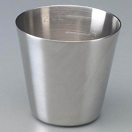 Picture of Graduated Medicine Cup Sklar® 2 oz. Silver Stainless Steel Reusable10-1675