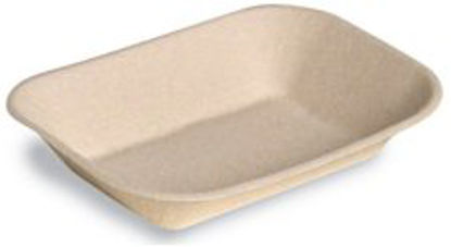 Picture of Food Tray Chinet® 9 X 7 Inch Beige Molded FiberHUH10405CT