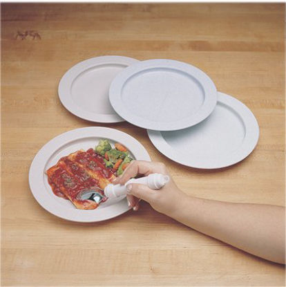 Picture of Plate Inner Lip™ Sandstone Reusable Plastic 9 Inch Diameter62-0111-12