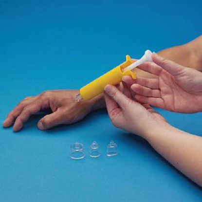 Picture of Scar Pump Rolyan Contains Syringe, Yellow PrestonA8391