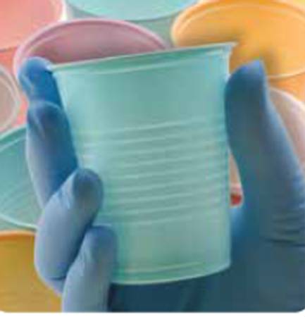 Picture of Drinking Cup Crosstex 5 oz. Dusty Rose Pink Plastic DisposableCXDR