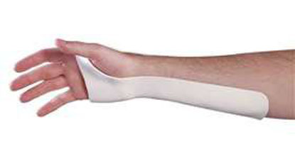 Picture of Wrist Splint Ulnar Gutter Multi-Form Plastic Left or Right Hand White Medium / Large51-223