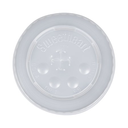 Picture of Lid Solo® Translucent, Polystyrene, Straw Slot, Cold ApplicationsL16BL-0100