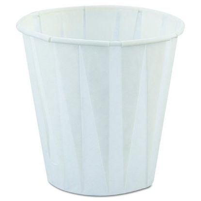 Picture of Pleated Water Cup 3.5 oz. White Paper DisposableW450F