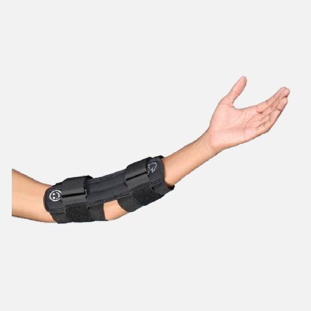 Picture of Elbow Brace Long Hook and Loop Closure Black3847-LONG