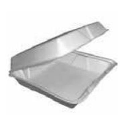 Picture of Carryout Container Dart® White Single Use Foam 3 X 9-1/4 X 9-1/5 Inch95HT3R