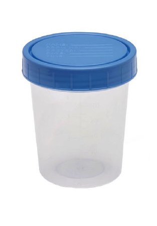 Picture of Graduated Medicine Cup 2 oz. Clear Cup / Blue Lid Plastic DisposableSSK9012A