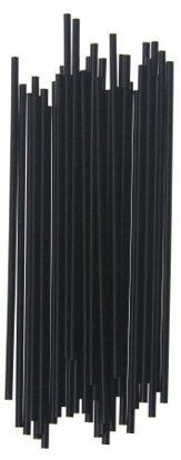 Picture of Cocktail Straw / Coffee Stirrer Empress 5-1/4 Inch Black Bulk UnwrappedECK525BK
