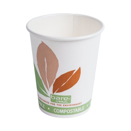 Picture of Drinking Cup Bare® Eco-Forward® 10 oz. Leaf Print Paper Disposable370PLA-J7234