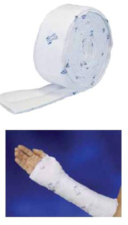 Picture of Padded Splint Roll OCL® 11 Layer 3 Inch X 20 Foot Flannel / Foam / Plaster WhiteSR311