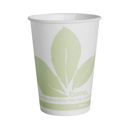 Picture of Drinking Cup Bare® Eco-Forward® 9 oz. Leaf Print Wax Coated Paper DisposableR9BB-JD110