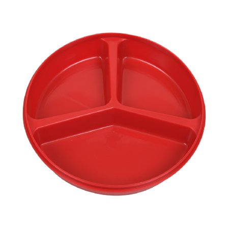 Picture of Partitioned Scoop Dish Maddak Red Reusable 2 X 12 X 12-3/4 Inch745270004