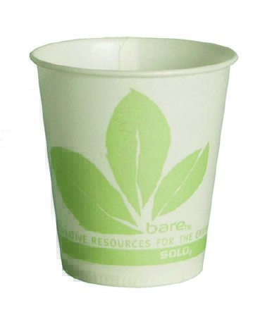 Picture of Drinking Cup Bare® Eco-Forward® 16 oz. Leaf Print Wax Coated Paper DisposableRW16BB-JD110