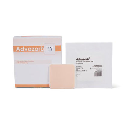 Picture of Foam Dressing Advazorb® 5 X 5 Inch Square Non-Adhesive without Border SterileCR4167