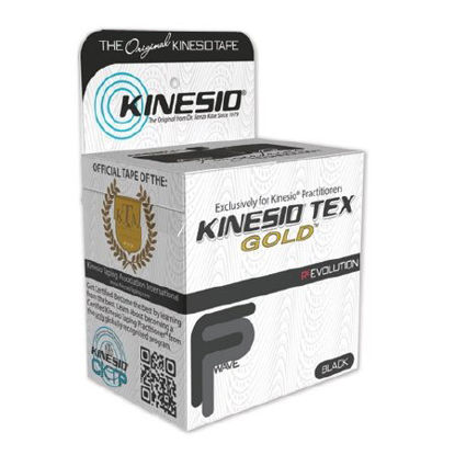 Picture of Kinesiology Tape Kinesio® Tex Gold™ FP Water Resistant Cotton 2 Inch X 5 Yard Black NonSterileKTGN45024