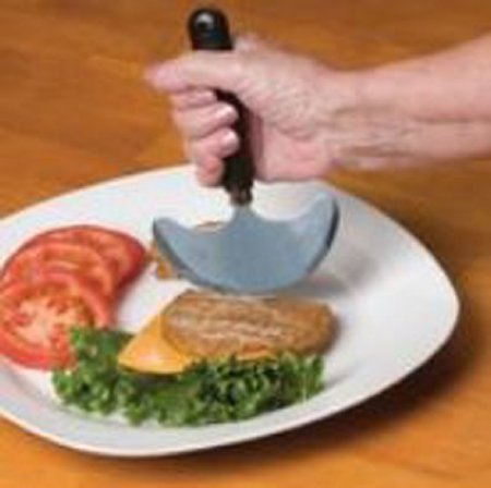 Picture of Rocker Knife Lightweight Brown Stainless Steel / Plastic1409