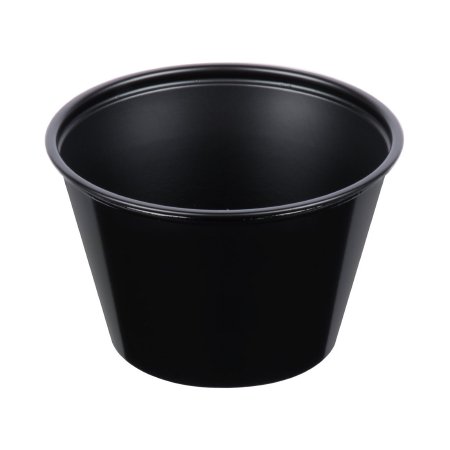 Picture of Souffle Cup Solo® 4 oz. Black Plastic DisposableP400BLK