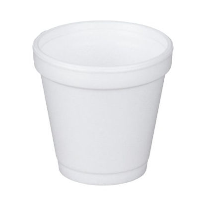 Picture of Drinking Cup Dart® 4 oz. White Styrofoam Disposable4J4