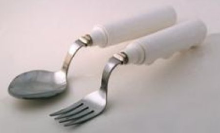 Picture of Soup Spoon Grip-Tight Swivel White Stainless Steel / Nylon Coated80844