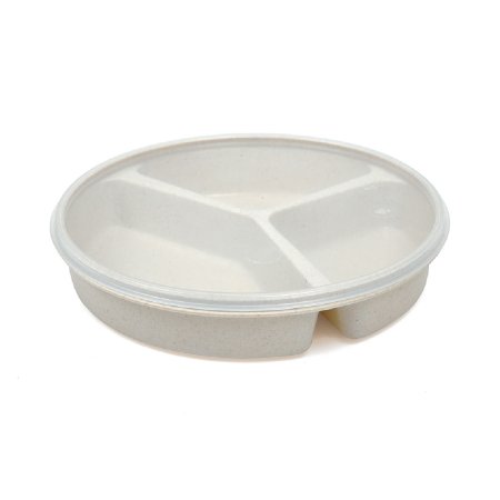 Picture of Partitioned Scoop Dish Maddak Sandstone Reusable Plastic 8-1/4 Inch Diameter745270000